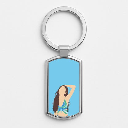 Butterfly Top - Olivia Silver Keyring