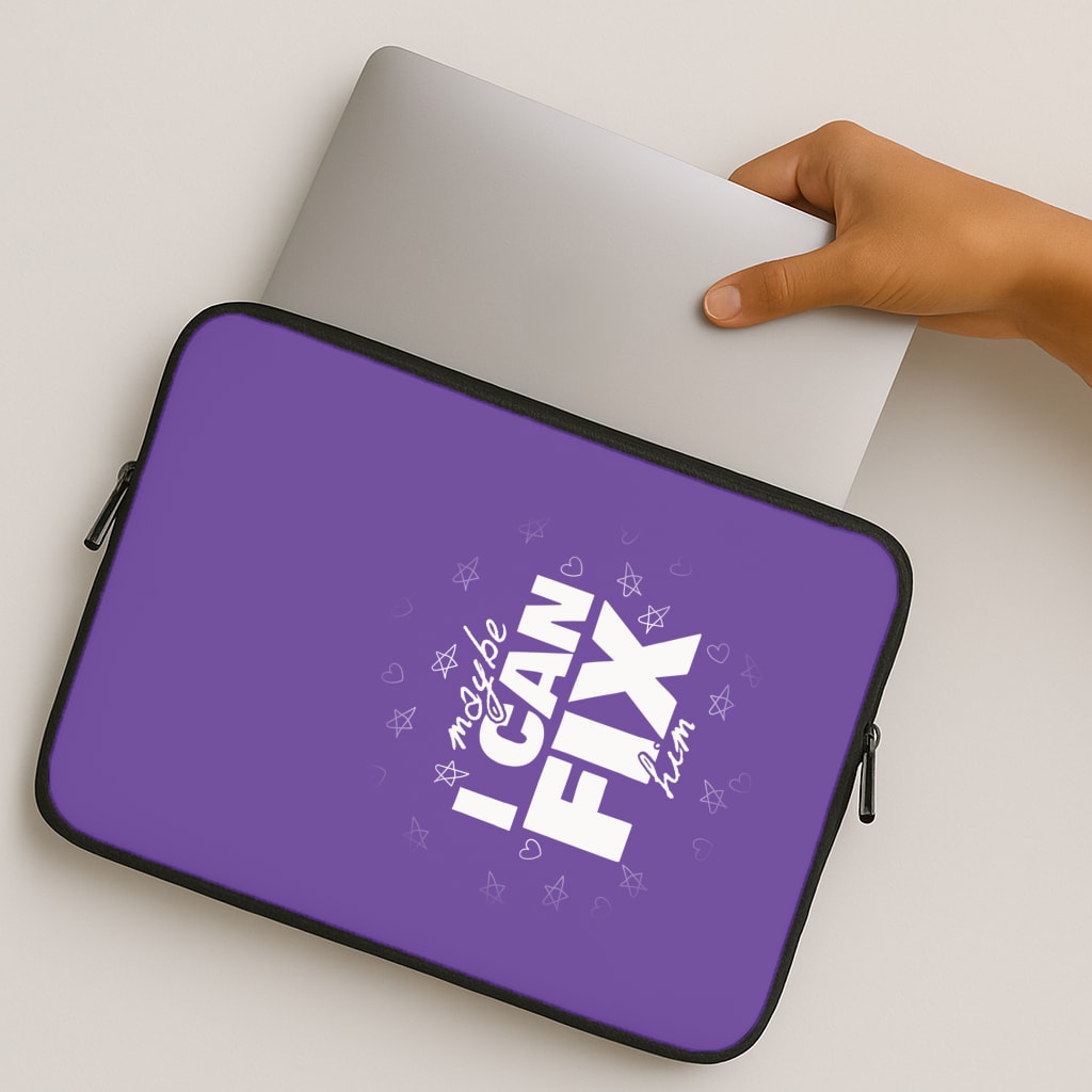Maybe I Can Fix Him Purple MacBook Case