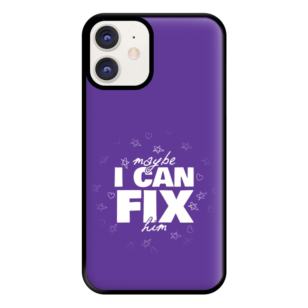 Maybe I Can Fix Him Purple Phone Case for iPhone 12 / 12 Pro