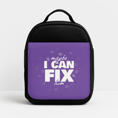 Maybe I Can Fix Him Purple Lunchbox