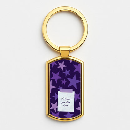 I Wanna Get Him Back Gold Keyring