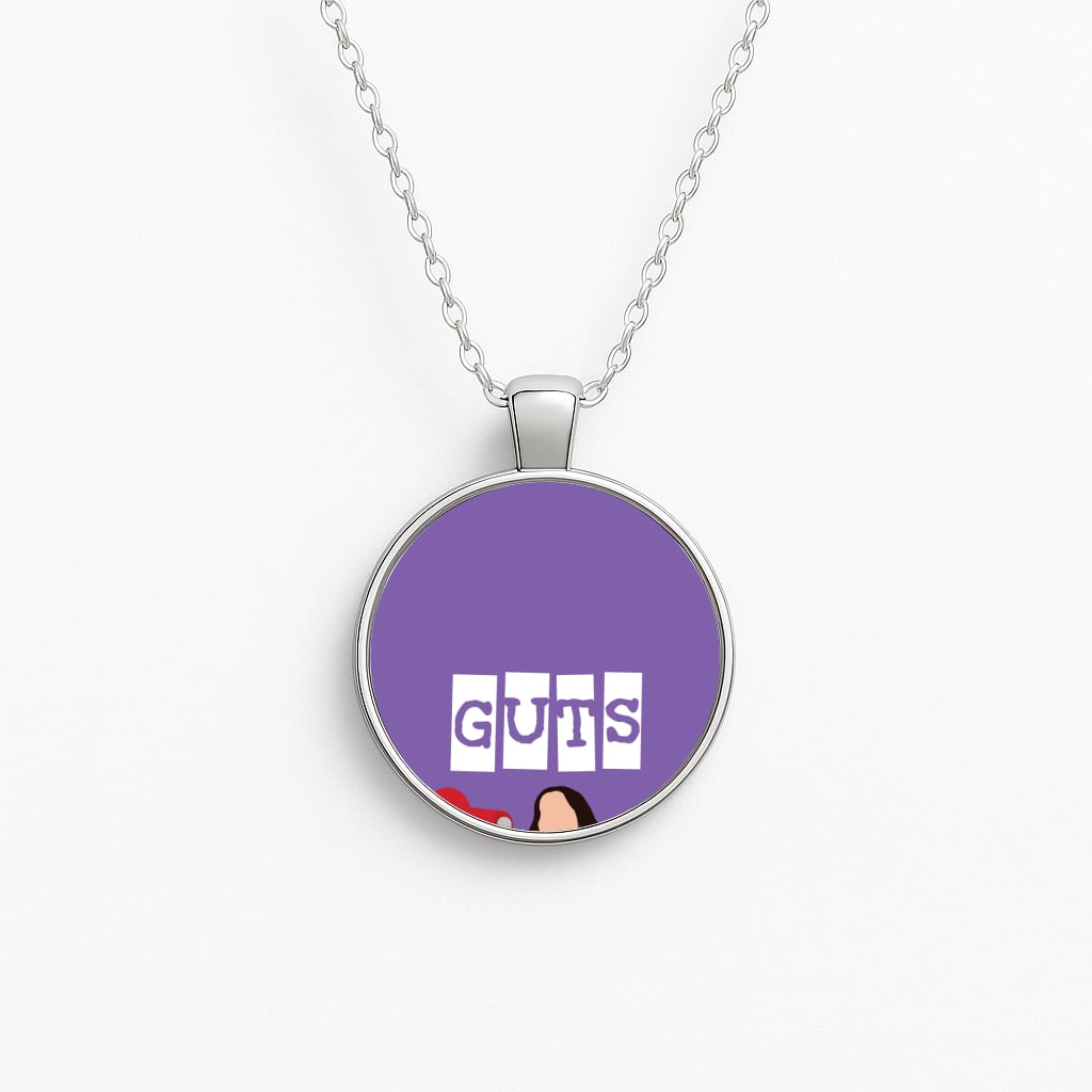 Olivia Red Megaphone Circle Necklace