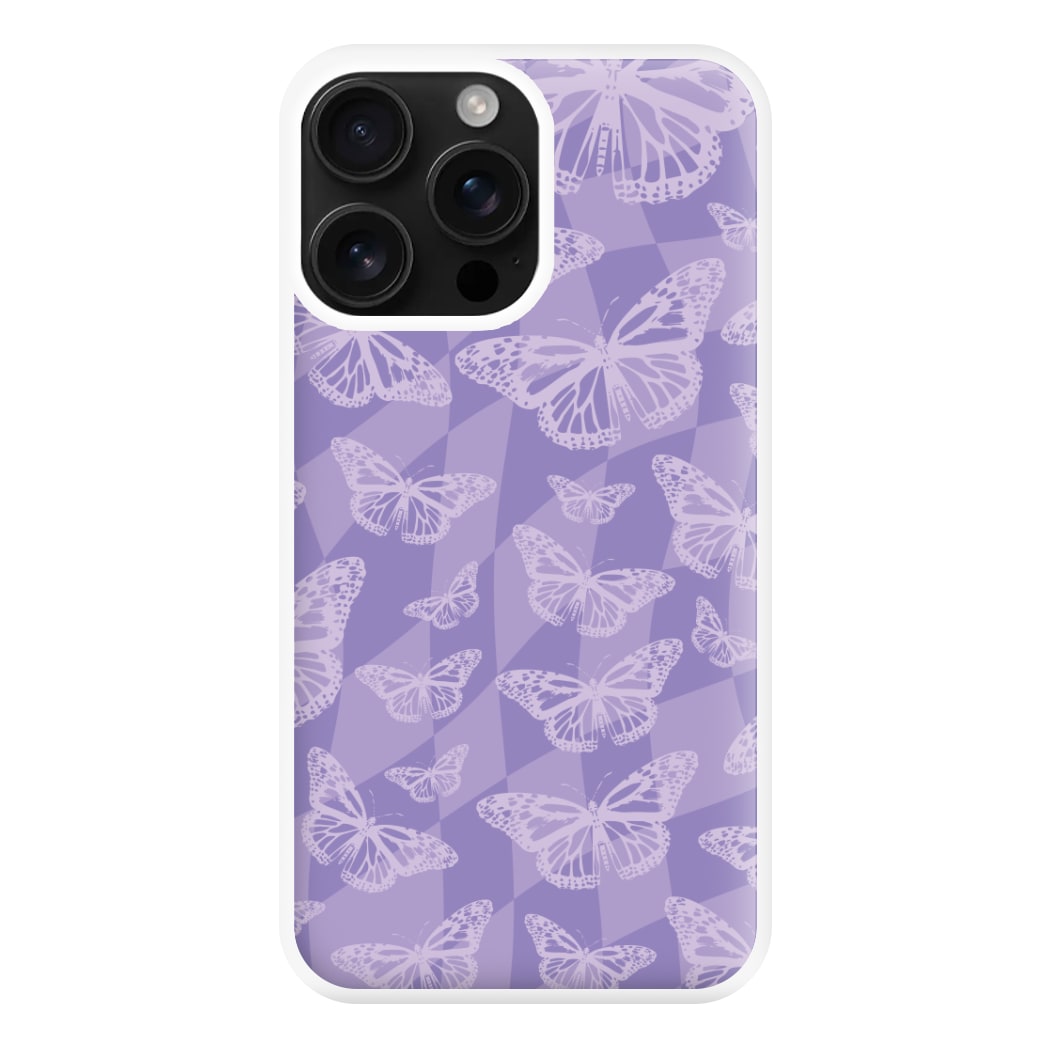 Abstract Butterflies Pattern Phone Case for iPhone 16 Pro Max