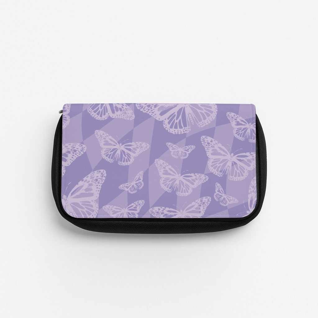Abstract Butterflies Pattern Pencil Case