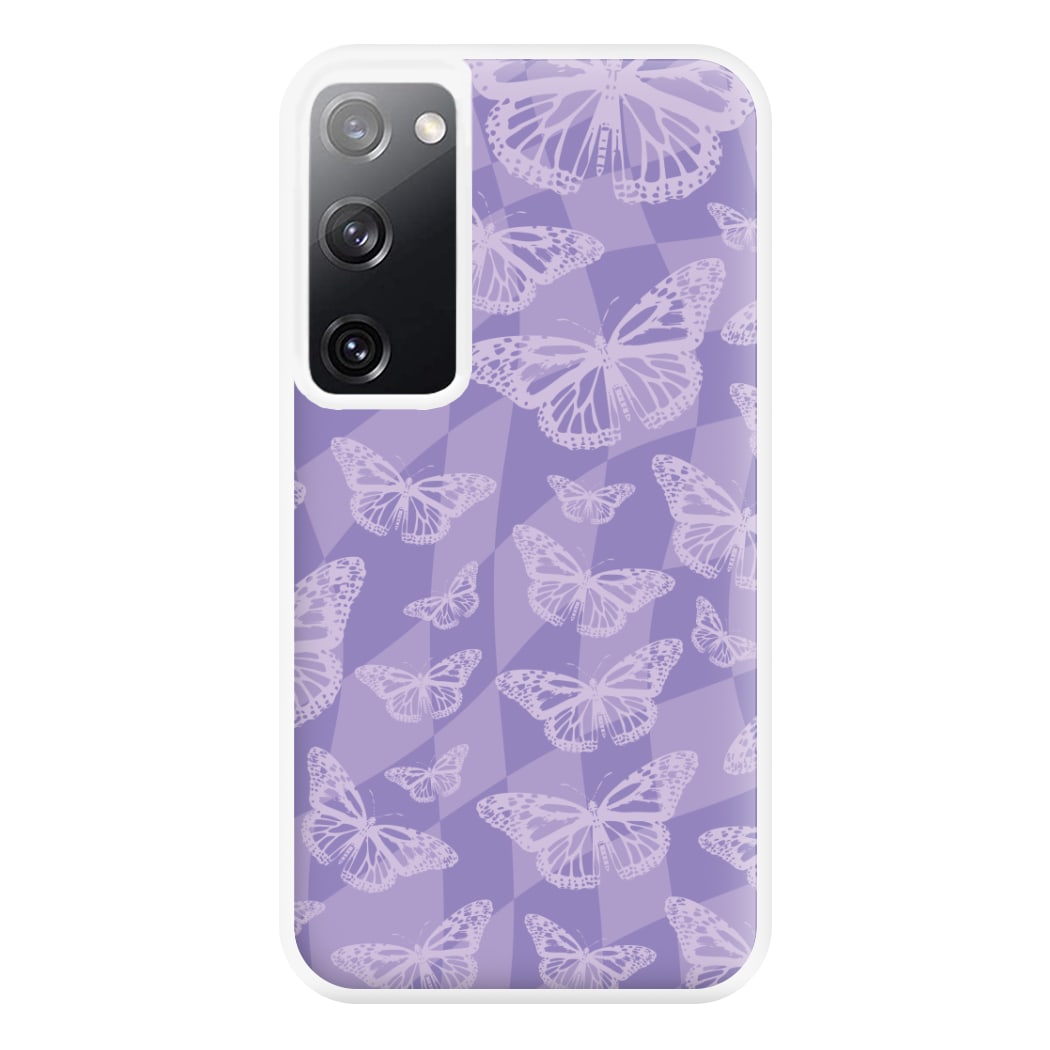 Abstract Butterflies Pattern Phone Case for Galaxy S20