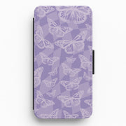 Abstract Butterflies Pattern Flip / Wallet Phone Case 1