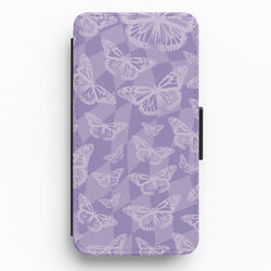 Abstract Butterflies Pattern Flip / Wallet Phone Case