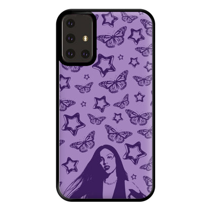 Stars And Butterflies Pattern Phone Case for Galaxy A71