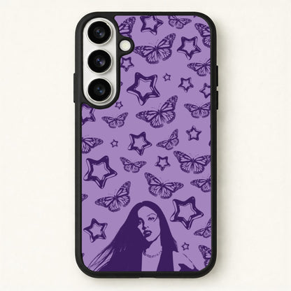 Stars And Butterflies Pattern Phone Case for Galaxy S26 Plus