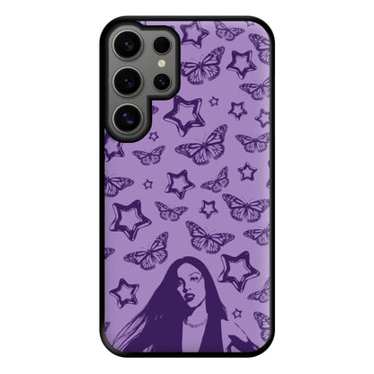 Stars And Butterflies Pattern Phone Case for Galaxy S24 Ultra
