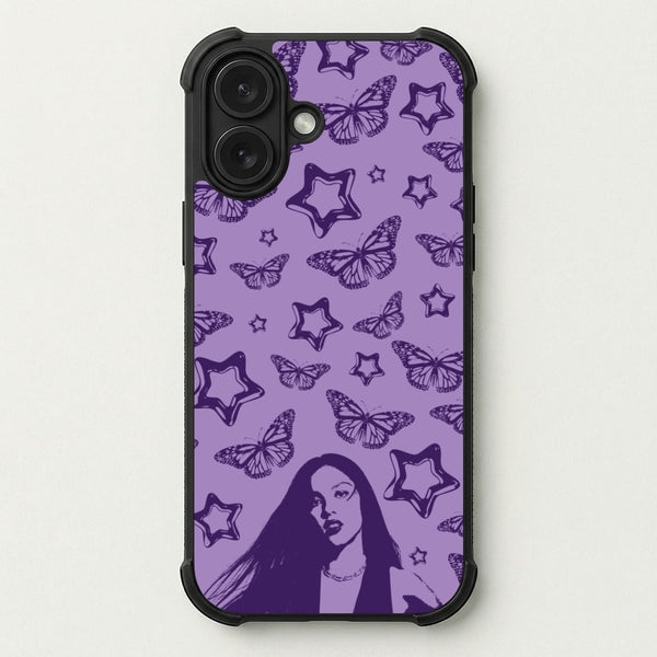 Stars And Butterflies Pattern Phone Case — Bumper case