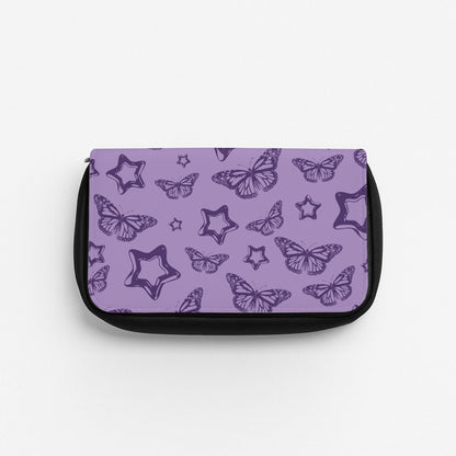 Stars And Butterflies Pattern Pencil Case