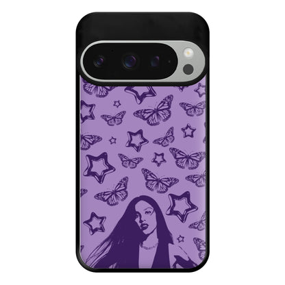 Stars And Butterflies Pattern Phone Case for Google Pixel 9 Pro XL