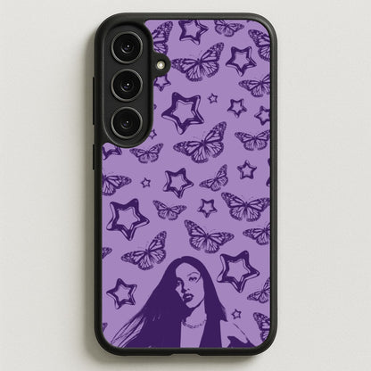 Stars And Butterflies Pattern Phone Case for Galaxy S25FE