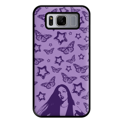 Stars And Butterflies Pattern Phone Case for Galaxy S8 Plus