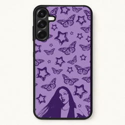 Stars And Butterflies Pattern Phone Case for Galaxy A17