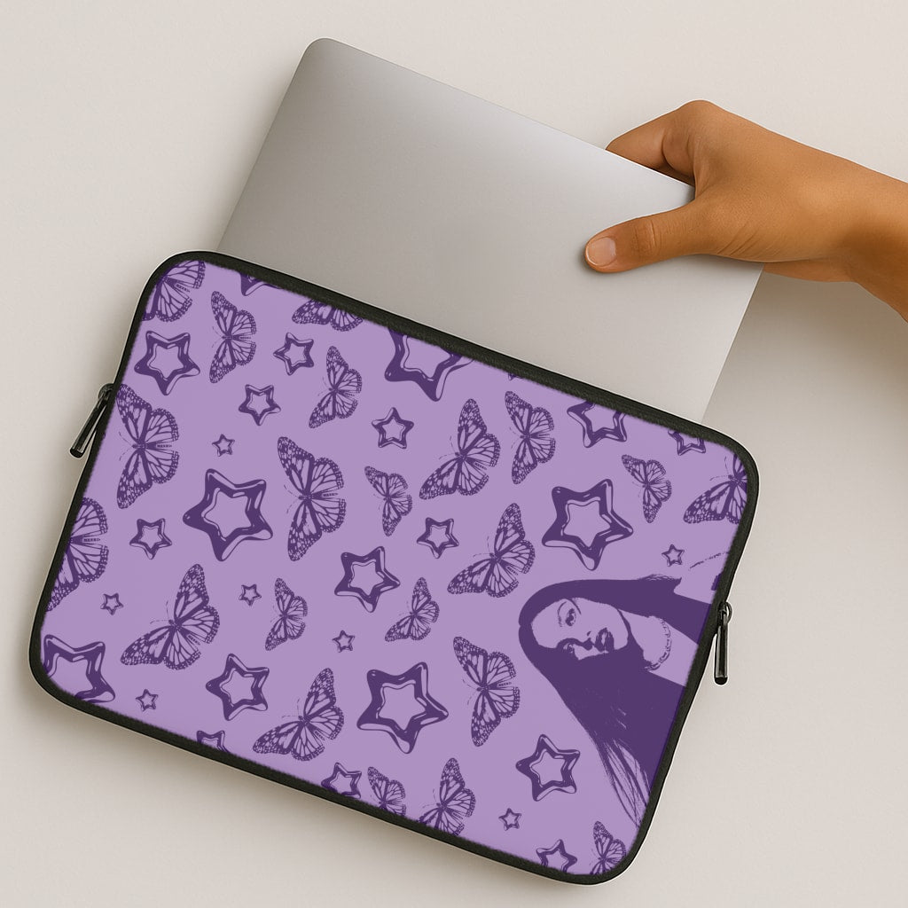 Stars And Butterflies Pattern MacBook Case