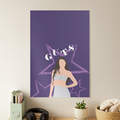 Dark Purple Olivia Poster