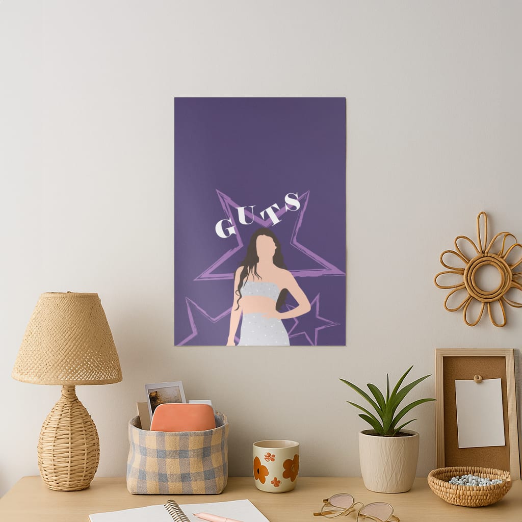Dark Purple Olivia Art Print