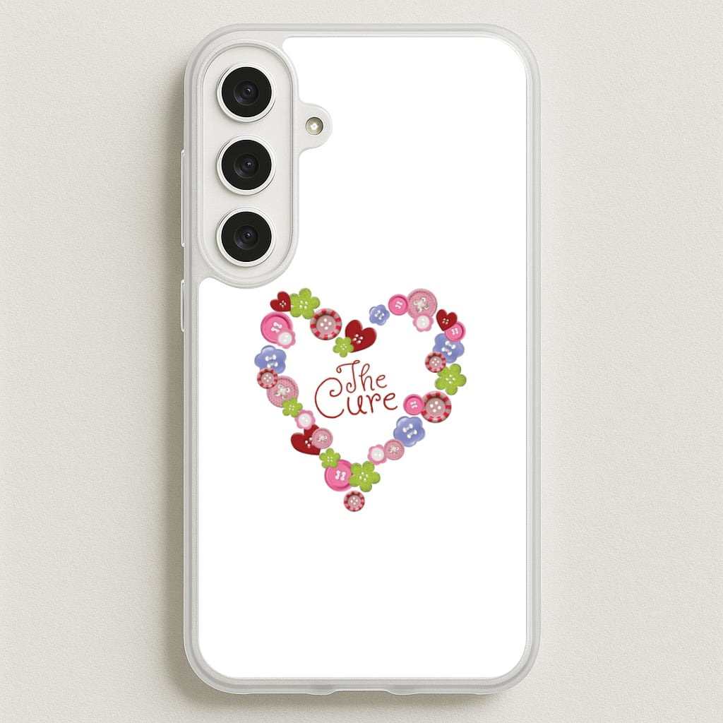 Button Heart Phone Case - Galaxy S25FE