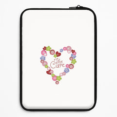 Button Heart Laptop Sleeve