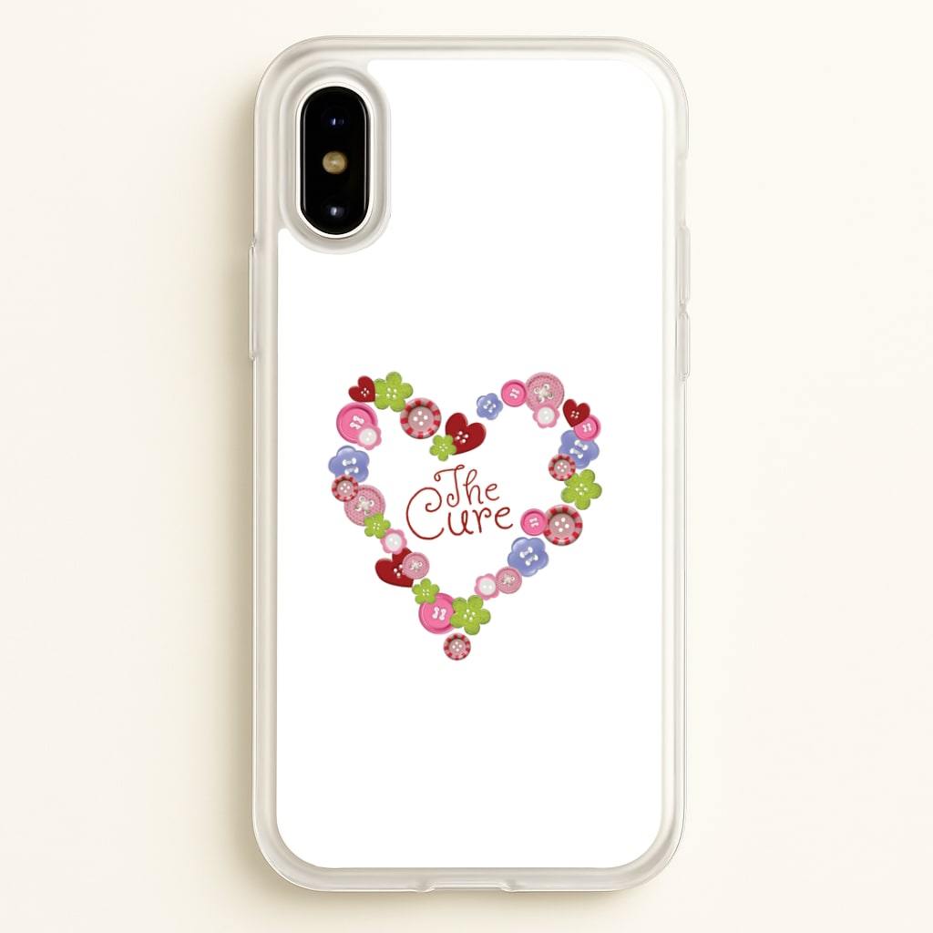 Button Heart Phone Case - iPhone X / XS