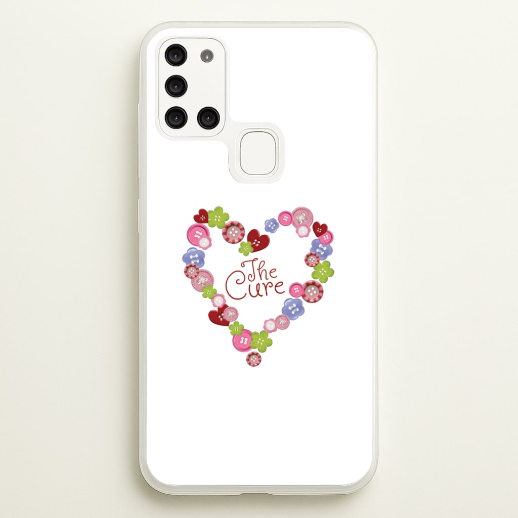 Button Heart Phone Case - Galaxy A21s