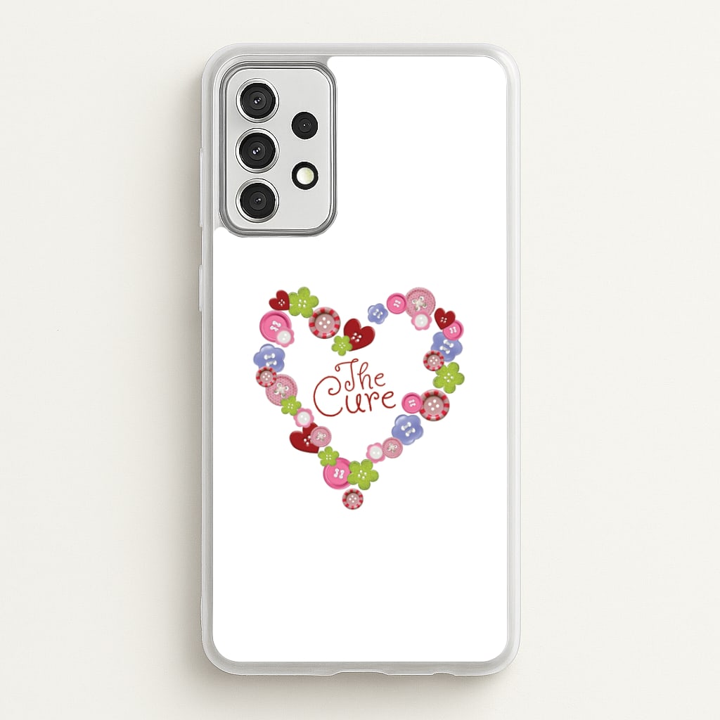 Button Heart Phone Case - Galaxy A52 / A52s