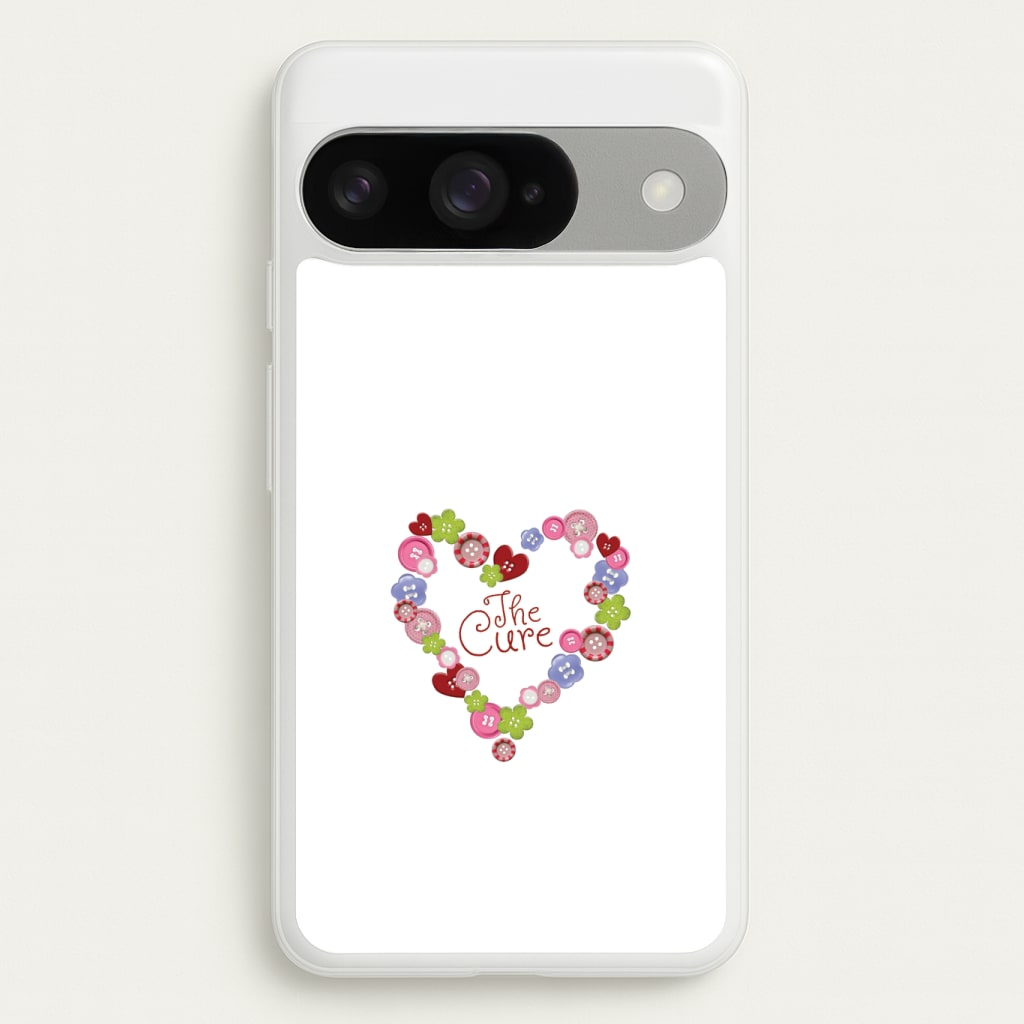 Button Heart Phone Case - Google Pixel 10 / 10 Pro