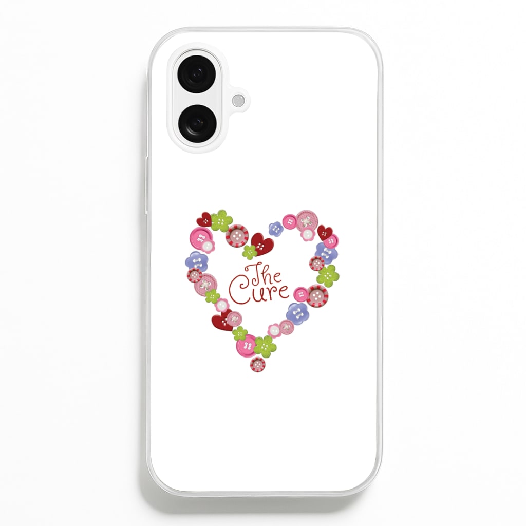 Button Heart Phone Case - iPhone 16 Plus