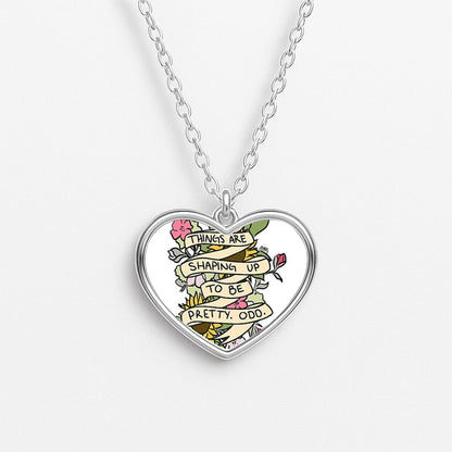 Things are Shaping up to be Pretty Odd Heart Necklace