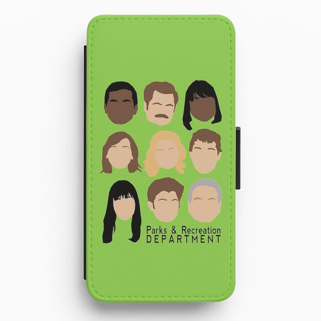 Parks and Recreation Team Flip Wallet Phone Case