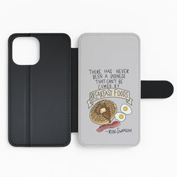 Breakfast Foods - Parks Flip Wallet Phone Case