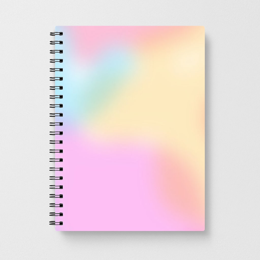 Pastel Clouds Pattern Notebook