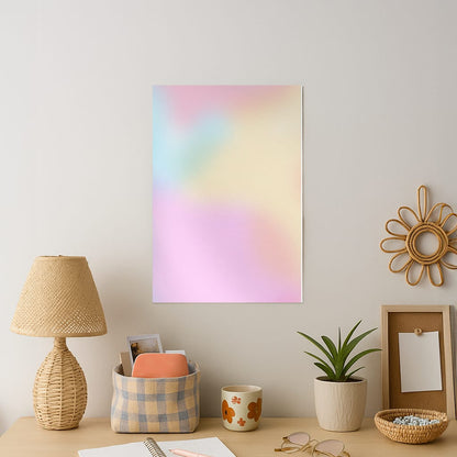Pastel Clouds Pattern Art Print