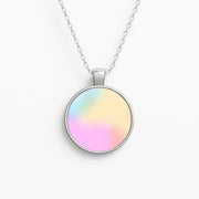 Pastel Clouds Pattern Necklace 1