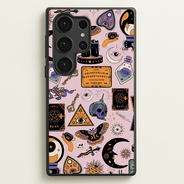 Pastel Occult Sticker Collage Phone Case - Galaxy S25 Ultra / Standard