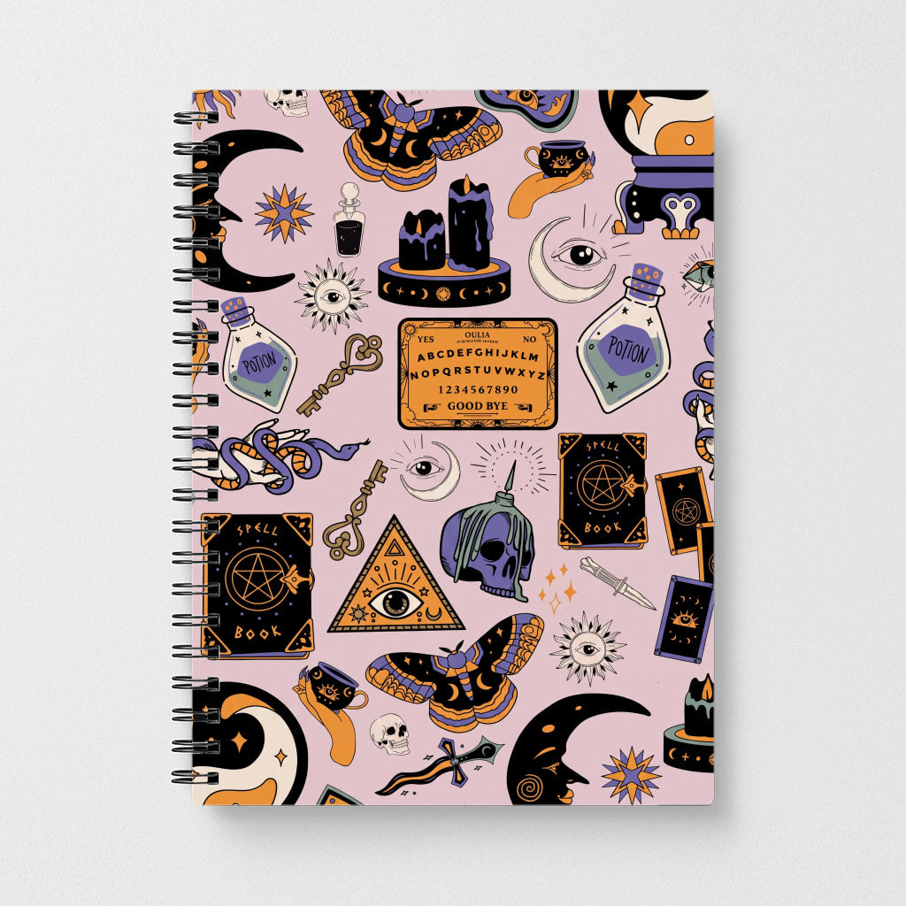 Pastel Occult Sticker Collage Notebook