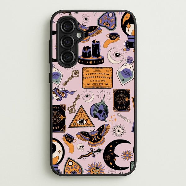 Pastel Occult Sticker Collage Phone Case - Galaxy A14 / Standard
