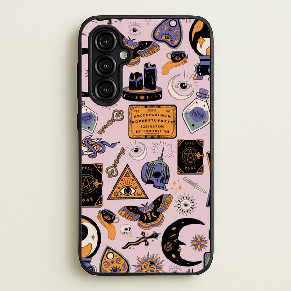 Pastel Occult Sticker Collage Phone Case - Galaxy A54 / Standard