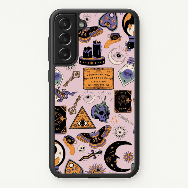 Pastel Occult Sticker Collage Phone Case - Galaxy S22 / Standard