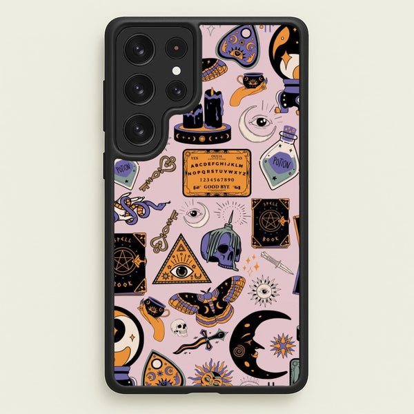 Pastel Occult Sticker Collage Phone Case - Galaxy S23 Ultra / Standard