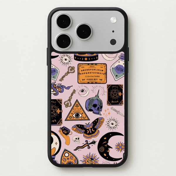 Pastel Occult Sticker Collage Phone Case - iPhone 17 Pro / Standard