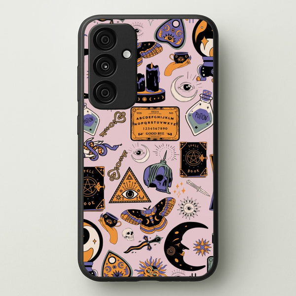 Pastel Occult Sticker Collage Phone Case - Galaxy A55 / Standard