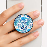 Elephant and Floral Pattern Phone Grip