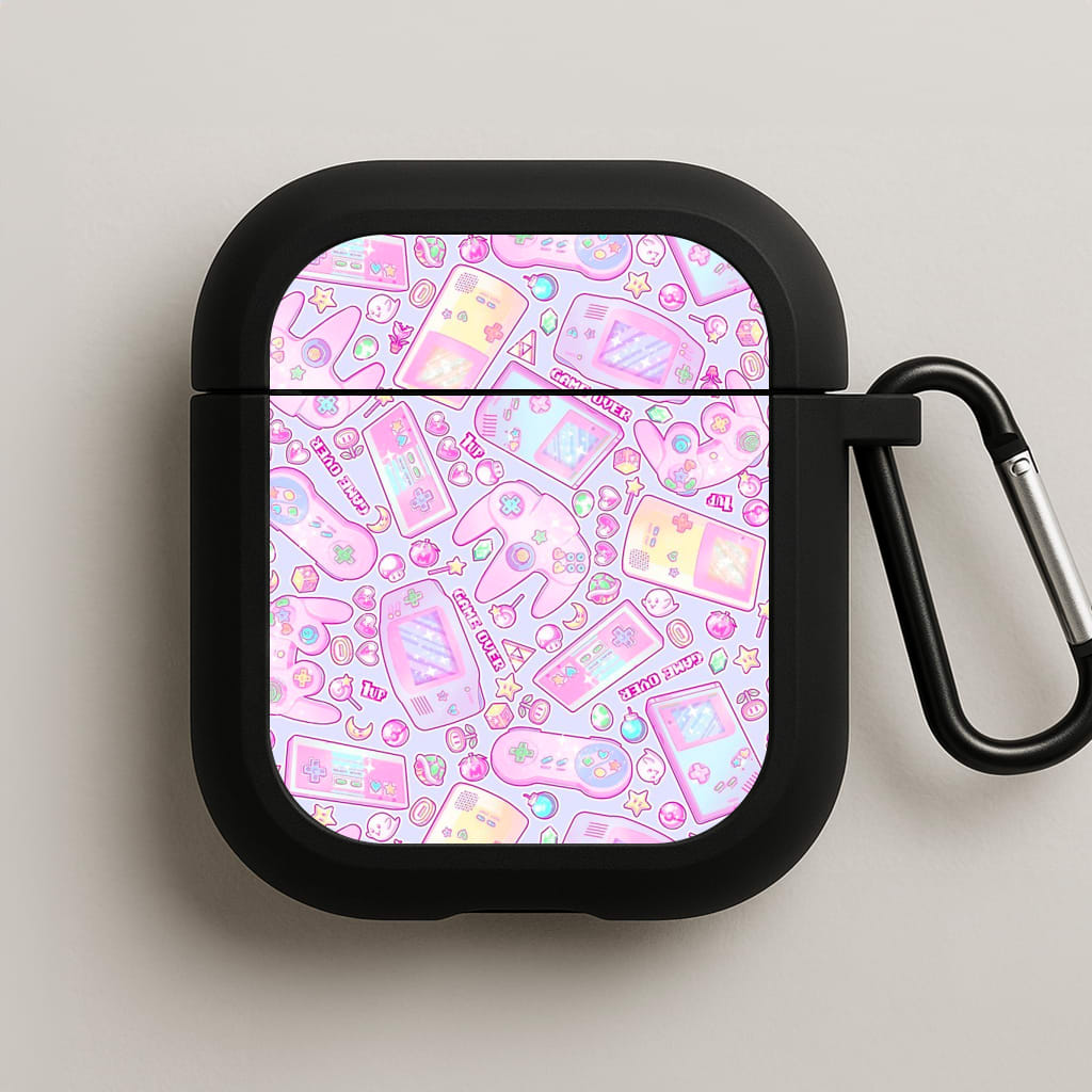 Power Up, Gaming Pattern AirPods Case