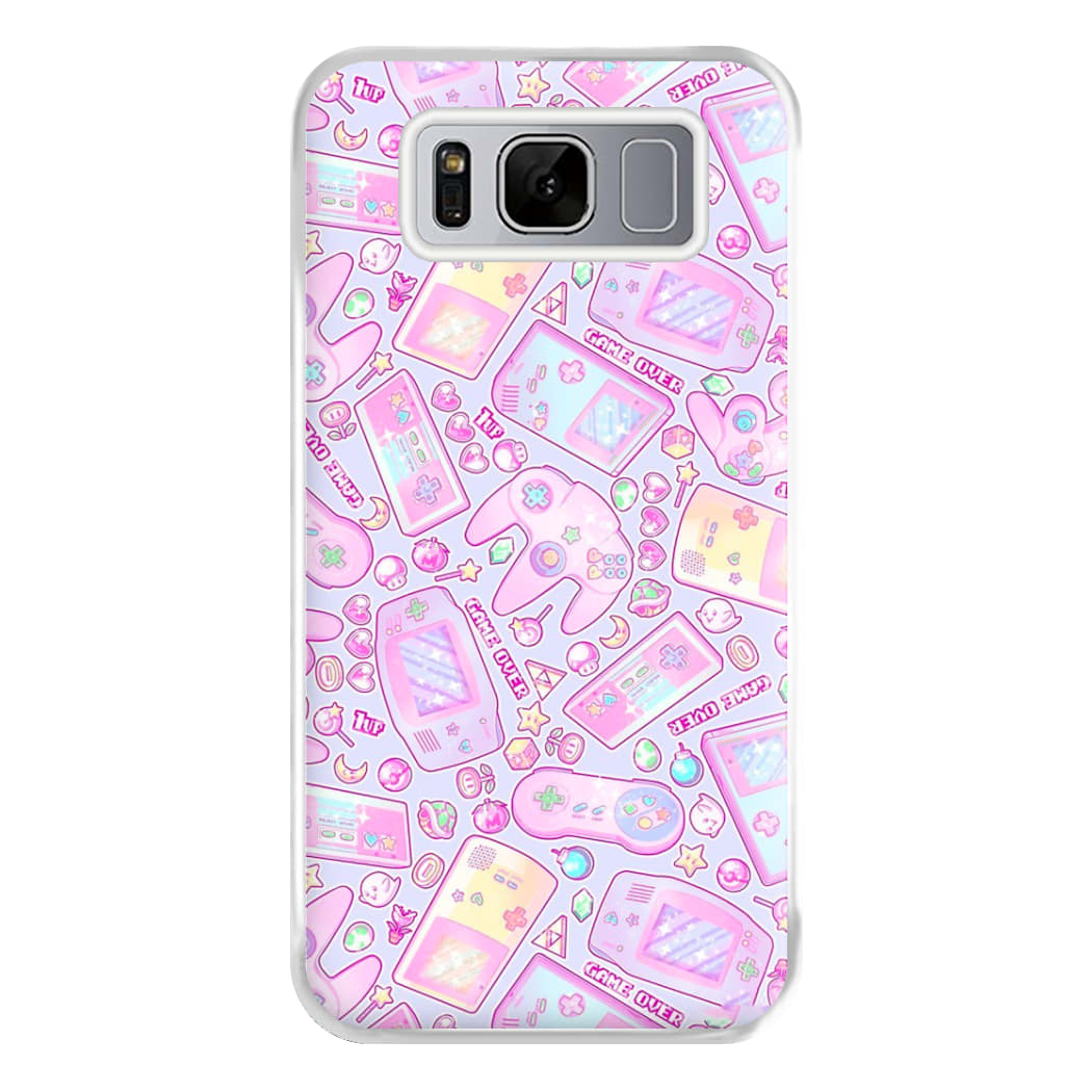 Power Up, Gaming Pattern Phone Case for Galaxy S8 Plus