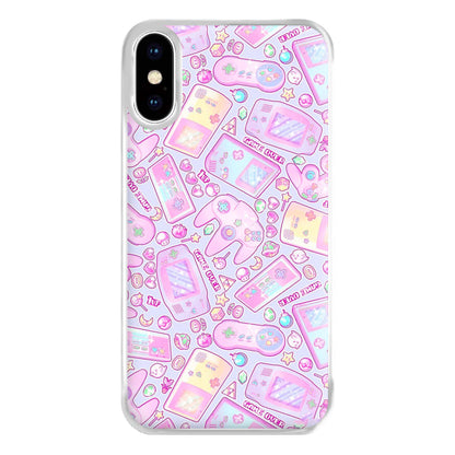 Power Up, Gaming Pattern Phone Case for iPhone XS Max