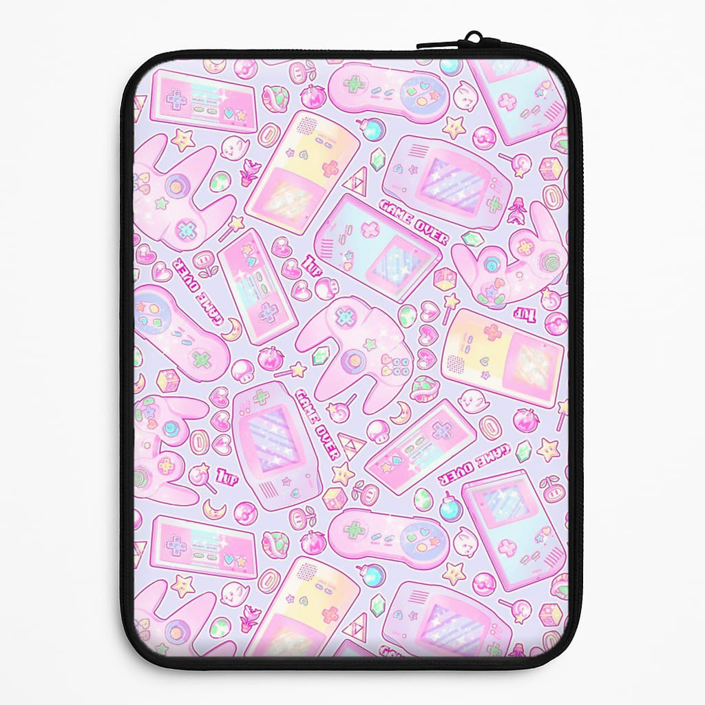 Power Up, Gaming Pattern Universal Laptop Sleeve