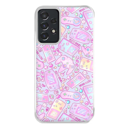 Power Up, Gaming Pattern Phone Case for Galaxy A52 / A52s